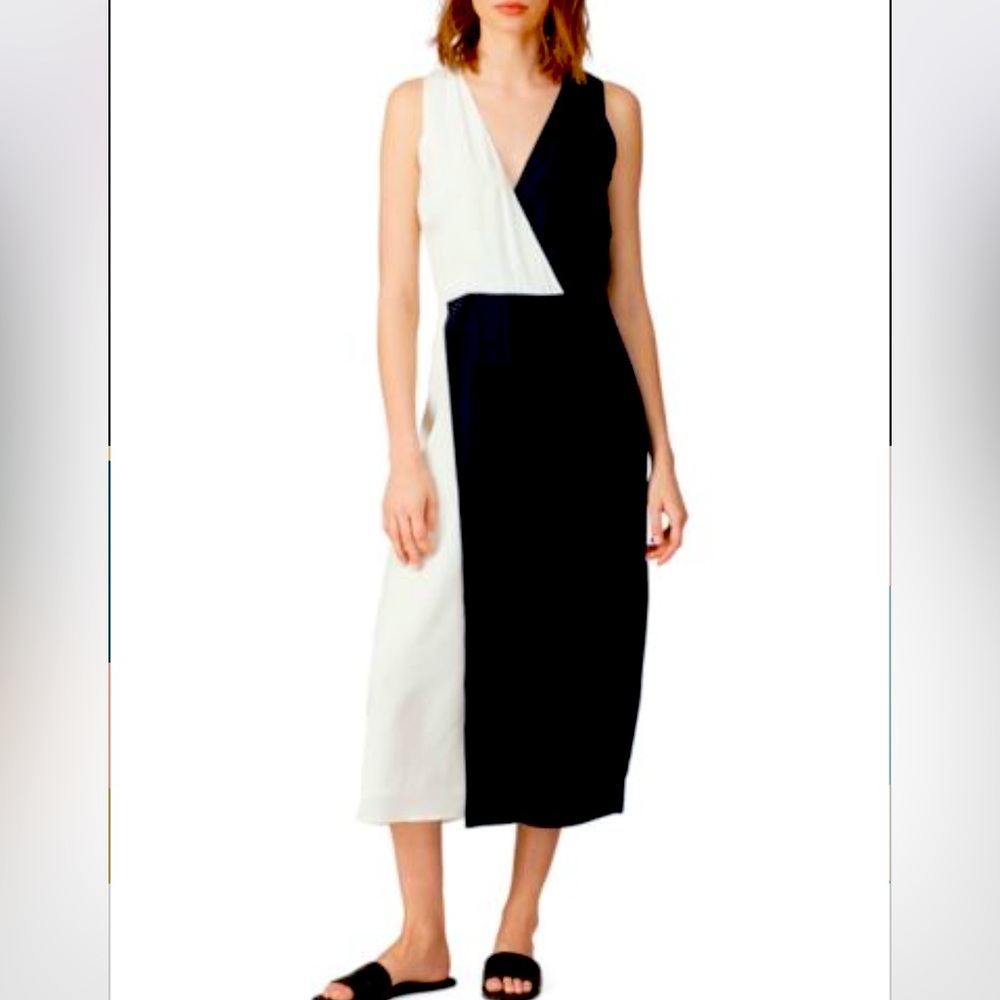 Equipment Black + White dress, Fall 2022